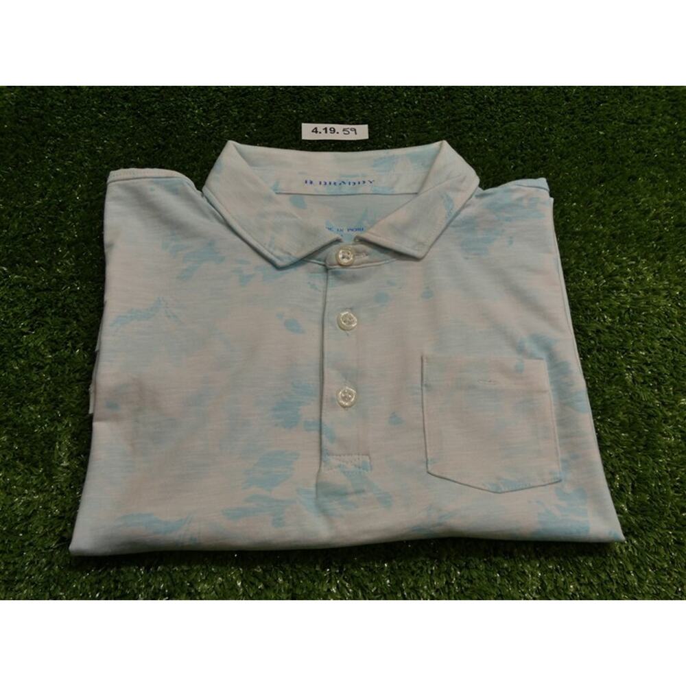 B Draddy Youth Junior Tripping Gillie Golf Shirt NGLA Logo White (12) Medium